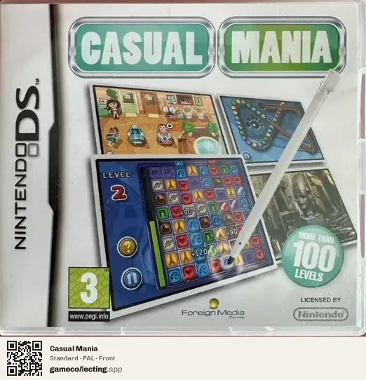 Casual Mania Nintendo DS, PAL box front