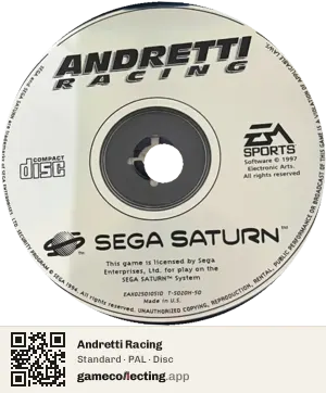 Andretti Racing Sega Saturn, PAL disc