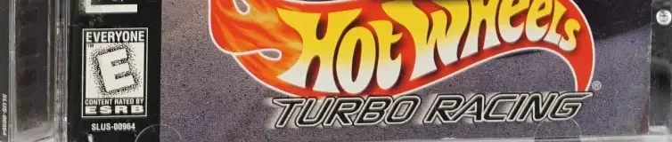Hot Wheels Turbo Racing, the ESRB box on its front