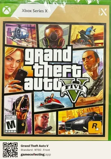 Grand Theft Auto V Xbox Series X, NTSC box front