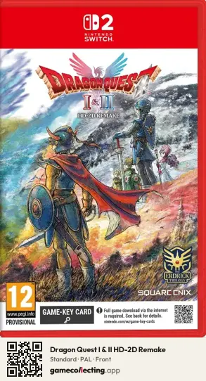 Dragon Quest I & II HD-2D Remake Nintendo Switch 2, PAL box front