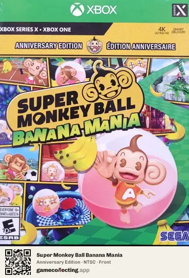 Super Monkey Ball Banana Mania Xbox Series X, NTSC box front