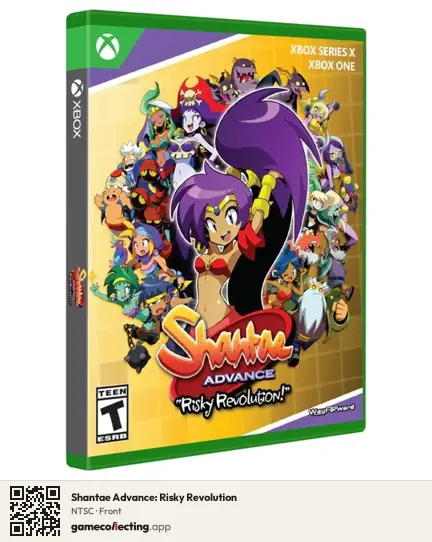 Shantae Advance: Risky Revolution Xbox Series X, NTSC box front