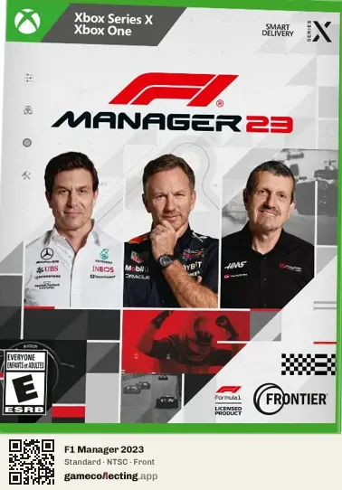F1 Manager 2023 Xbox Series X, NTSC box front