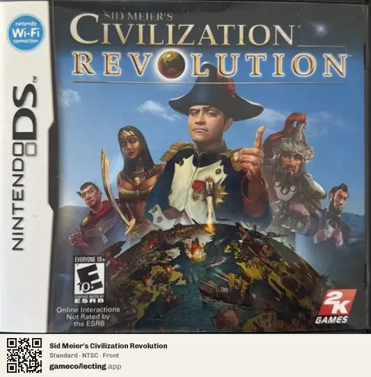Sid Meier's Civilization Revolution Nintendo DS, NTSC box front