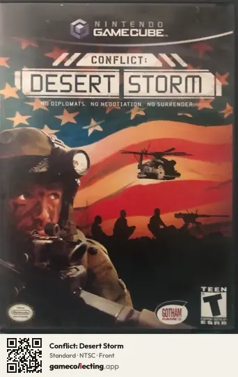 Conflict: Desert Storm Nintendo GameCube, NTSC box front