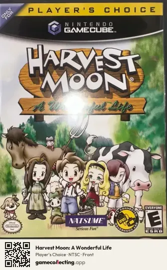 Harvest Moon: A Wonderful Life Nintendo GameCube, NTSC box front