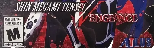 Shin Megami Tensei V: Vengeance, the ESRB box on its front