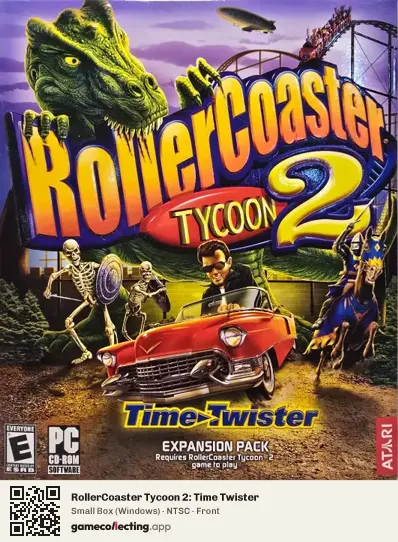 RollerCoaster Tycoon 2: Time Twister Computer, NTSC box front