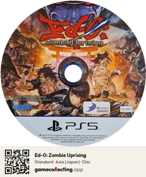 Ed-0: Zombie Uprising PlayStation 5, Asia disc