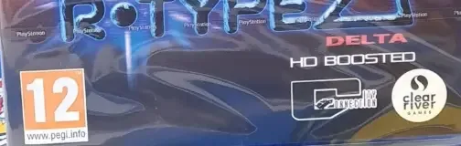 R-Type Delta: HD Boosted, the PEGI square on its front