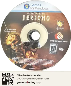 Clive Barker's Jericho Computer, NTSC disc