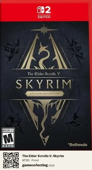 The Elder Scrolls V: Skyrim Nintendo Switch 2, NTSC box front