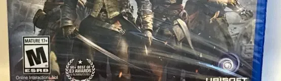 Assassin's Creed: Unity, the ESRB box on its front