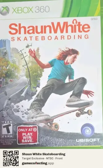 Shaun White Skateboarding Xbox 360, NTSC box front