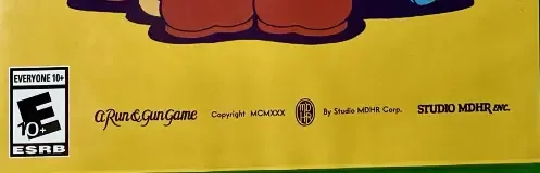 Cuphead, the ESRB box on its front