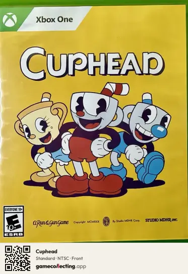 Cuphead Xbox One, NTSC box front
