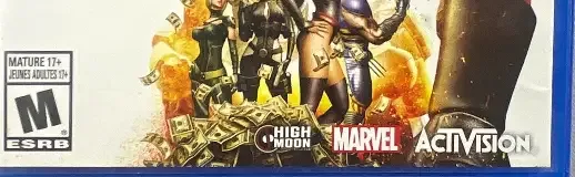 Deadpool, the ESRB box on its front