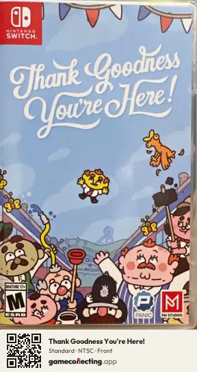 Thank Goodness You're Here! Nintendo Switch, NTSC box front