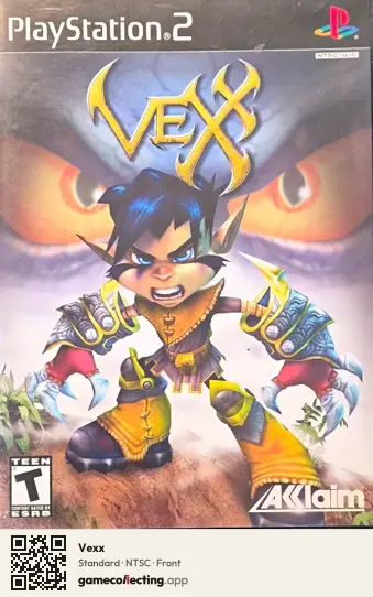 Vexx PlayStation 2, NTSC box front