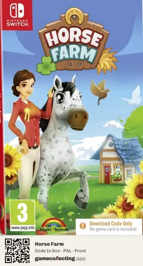 Horse Farm Nintendo Switch, PAL box front
