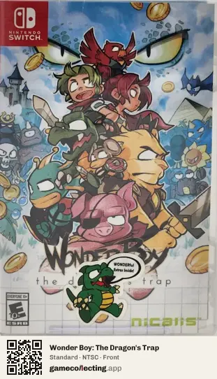 Wonder Boy: The Dragon's Trap Nintendo Switch, NTSC box front