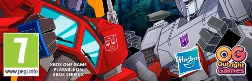 Transformers: Battlegrounds, the PEGI square on its front