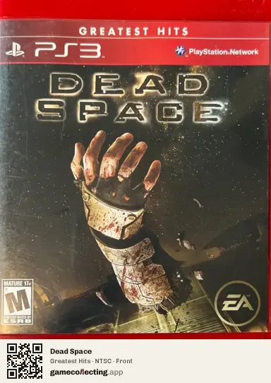 Dead Space PlayStation 3, NTSC box front