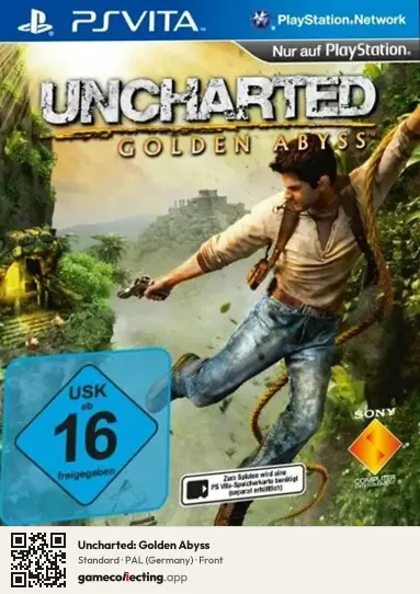 Uncharted: Golden Abyss PlayStation Vita, Germany box front