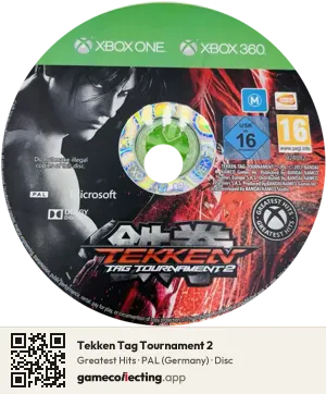 Tekken Tag Tournament 2 Xbox 360, PAL disc