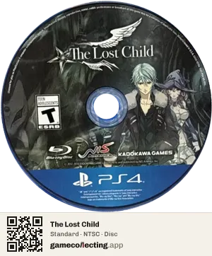 The Lost Child PlayStation 4, NTSC disc