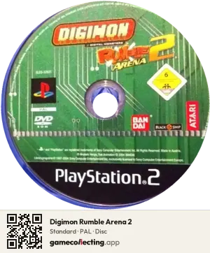Digimon Rumble Arena 2 PlayStation 2, PAL disc