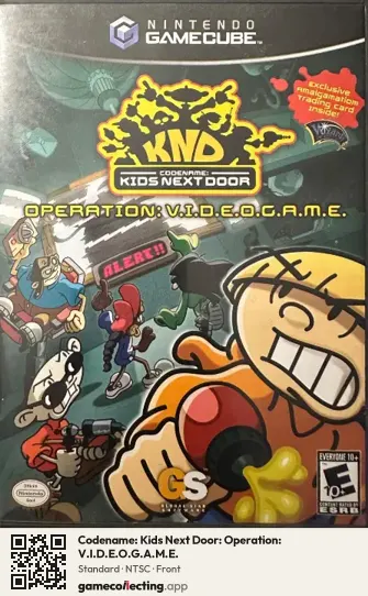 Codename: Kids Next Door: Operation: V.I.D.E.O.G.A.M.E. Nintendo GameCube, NTSC box front