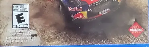 Sébastien Loeb Rally Evo, the ESRB box on its front