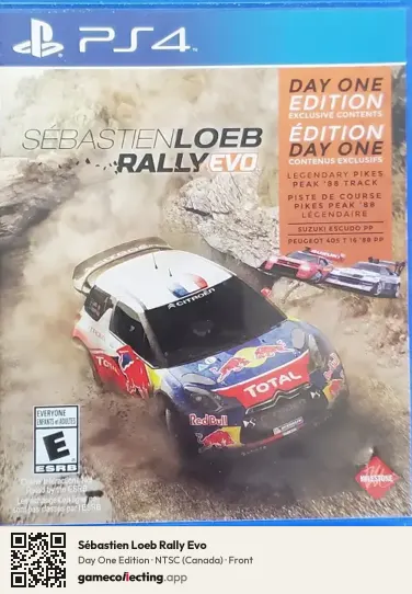 Sébastien Loeb Rally Evo PlayStation 4, Canada box front