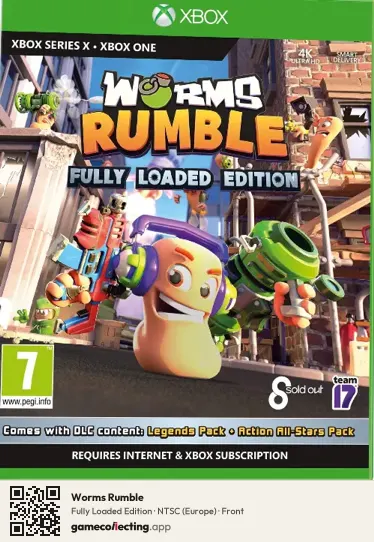 Worms Rumble Xbox Series X, Europe box front