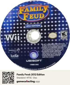 Family Feud: 2012 Edition Nintendo Wii, NTSC disc