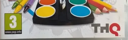 uDraw Studio: Instant Artist, the PEGI square on its front