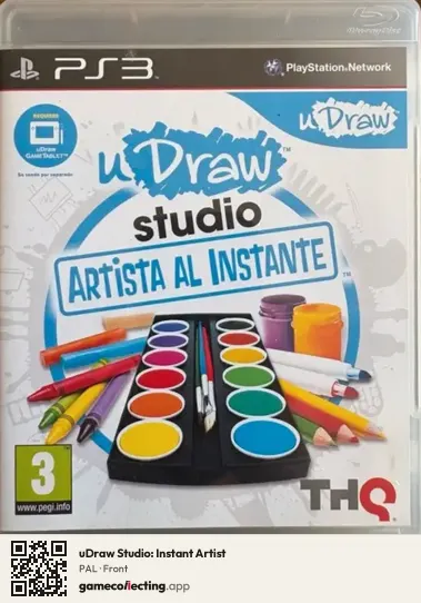 uDraw Studio: Instant Artist PlayStation 3, PAL box front