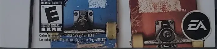 Skate It, the ESRB box on its front