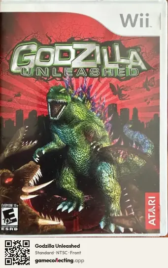 Godzilla Unleashed Nintendo Wii, NTSC box front