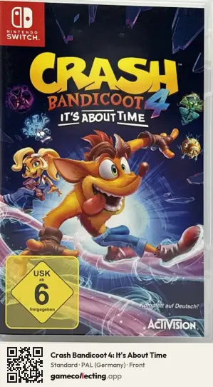 Crash Bandicoot 4: It's About Time Nintendo Switch, Germany box front