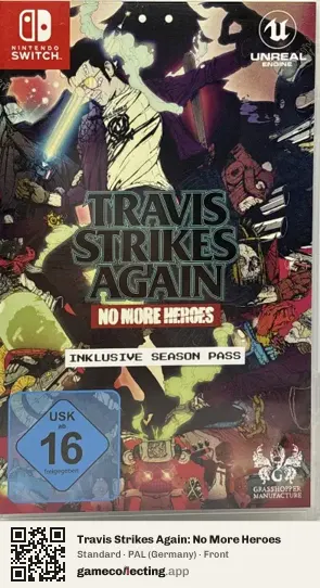 Travis Strikes Again: No More Heroes Nintendo Switch, Germany box front
