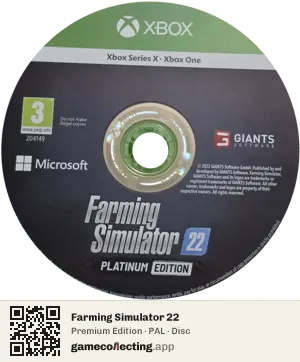 Farming Simulator 22 Xbox Series X, PAL disc