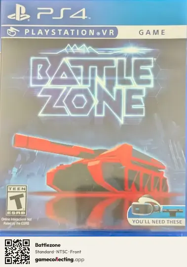 Battlezone PlayStation 4, NTSC box front