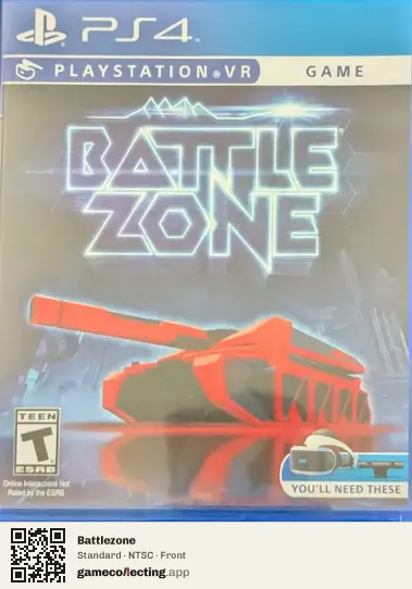 Battlezone PlayStation 4, NTSC box front