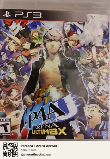 Persona 4 Arena Ultimax PlayStation 3, NTSC box front
