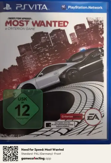 Need for Speed: Most Wanted PlayStation Vita, Germany box front