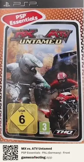 MX vs. ATV Untamed PlayStation Portable, Germany box front