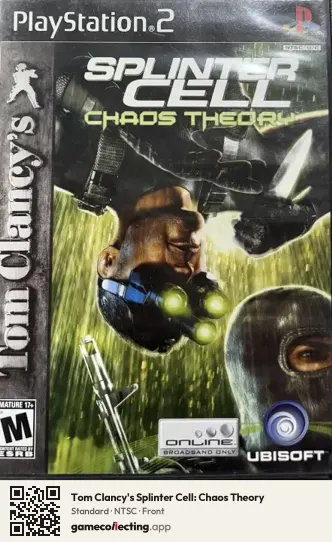 Tom Clancy's Splinter Cell: Chaos Theory PlayStation 2, NTSC box front